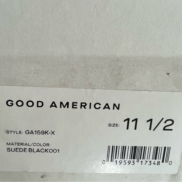 Good American Suede Platform Ankle Strap Sandals Size 11.5 NEW in Box w/Dust Bag - Picture 11 of 12